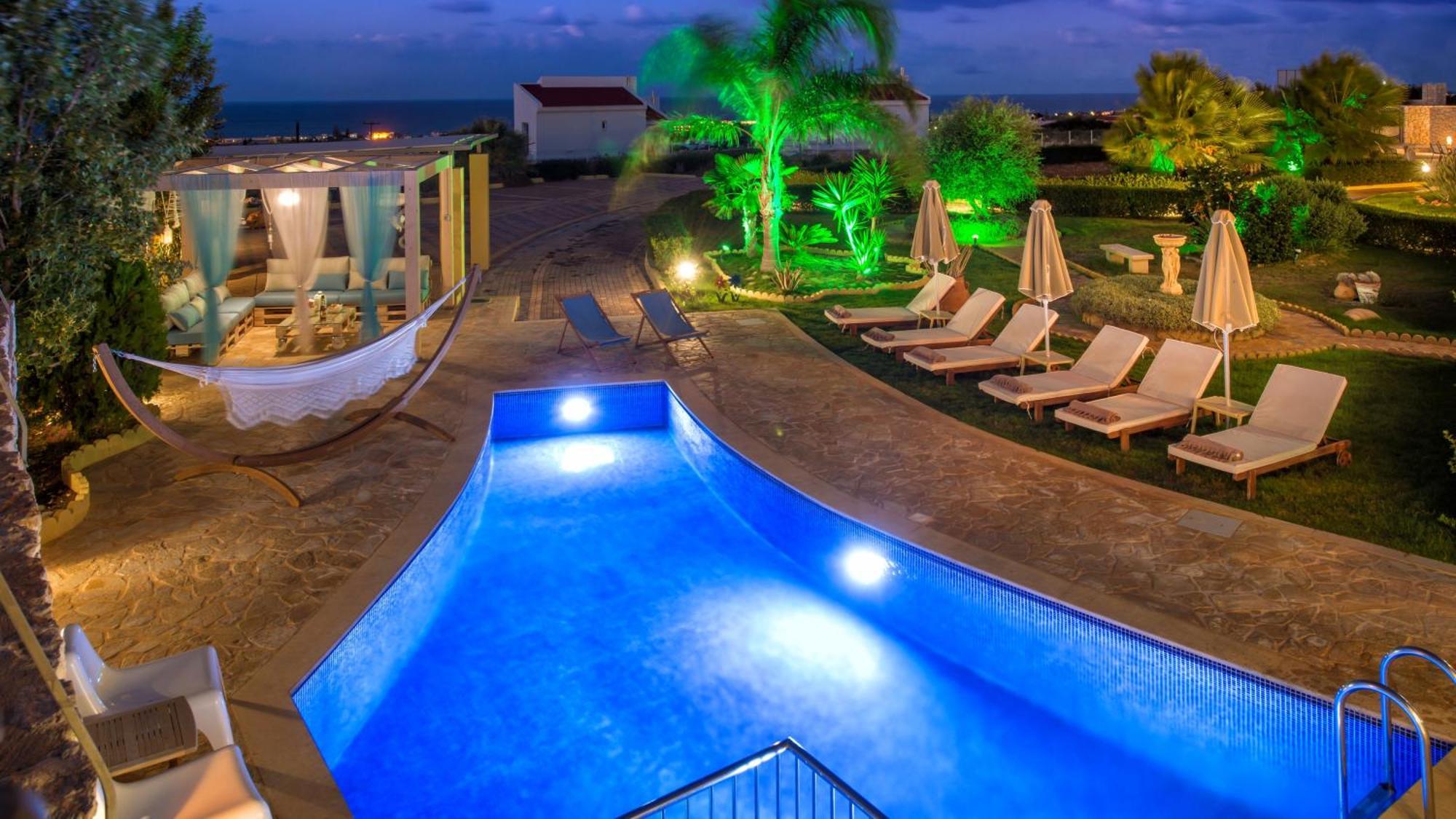 Azzuro Villa With Private Pool By Estia Limenas Chersonisou Exterior foto