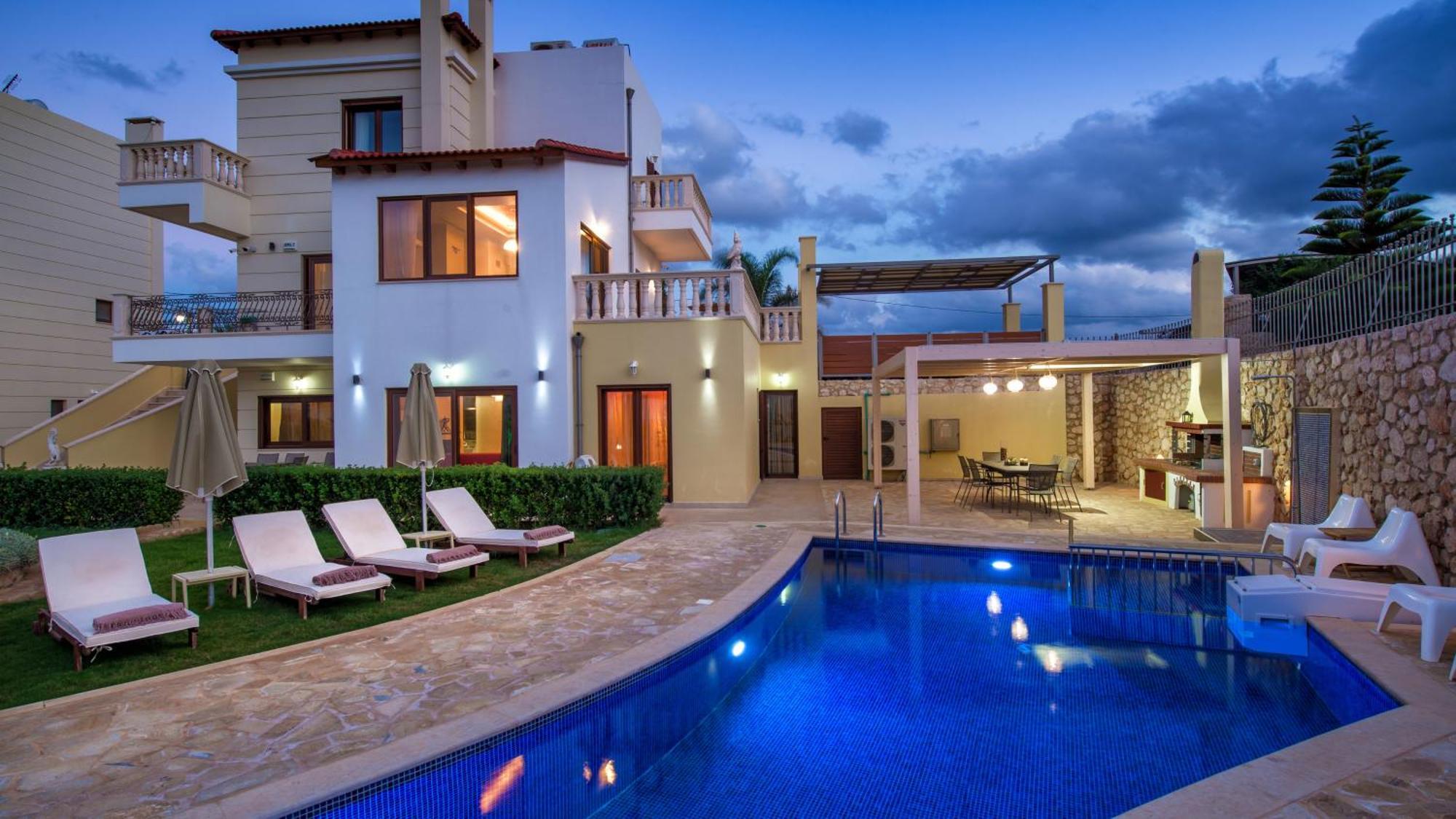 Azzuro Villa With Private Pool By Estia Limenas Chersonisou Exterior foto